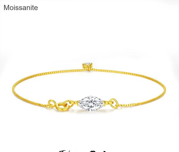 Moissanite Sterling Silver Bracelet