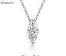 Moissanite Sterling Silver Necklace