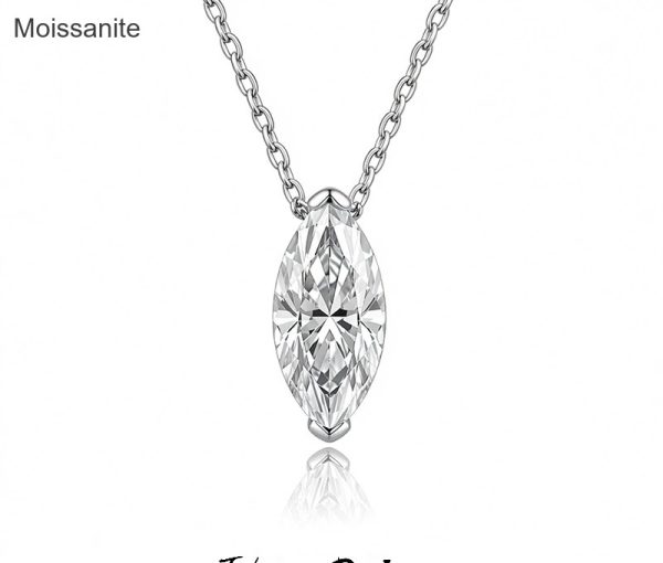 Moissanite Sterling Silver Necklace