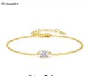 Moissanite Sterling Silver Bracelet
