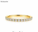 Moissanite Sterling Silver Ring
