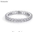 Moissanite Sterling Silver Ring