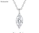 Moissanite Sterling Silver Necklace