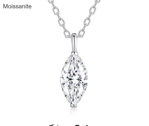 Moissanite Sterling Silver Necklace