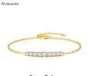 Moissanite Sterling Silver Bracelet