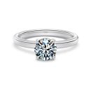 [Moissanite] 925 Sterling Silver Round Cut Ring
