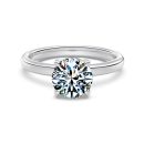 [Moissanite] 925 Sterling Silver Classic Wedding Ring