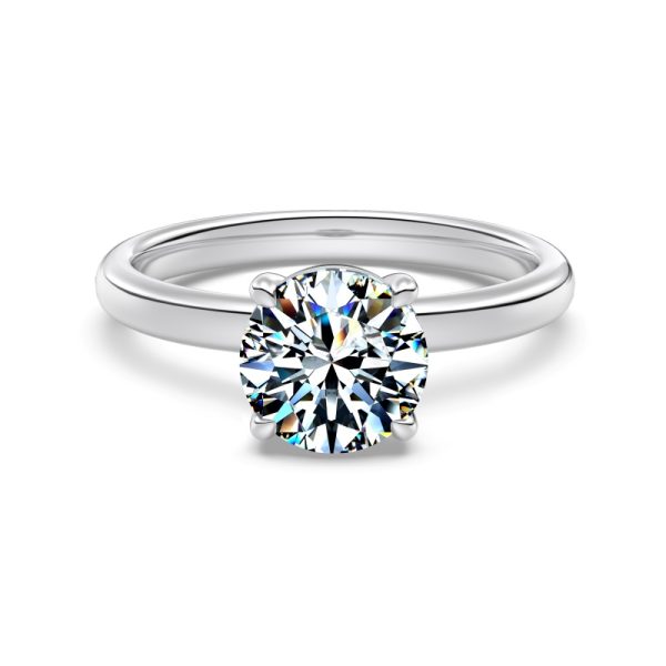 [Moissanite] 925 Sterling Silver Classic Wedding Ring