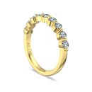 [Moissanite] 925 Sterling Silver 18K Gold Plated Ring