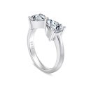 [Moissanite] 925 Sterling Silver Pear Cut Ring