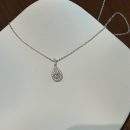 [Moissanite] 925 Sterling Silver Pear Cut Necklace