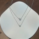 [Moissanite] 925 Sterling Silver Heart Cut Necklace