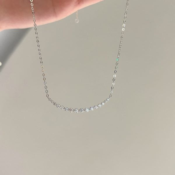 [Moissanite] 925 Sterling Silver Necklace