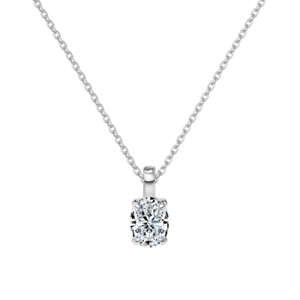 [Moissanite] 925 Sterling Silver Necklace