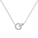[Moissanite] 925 Sterling Silver Round Necklace