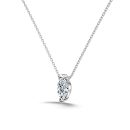 [Moissanite] 925 Sterling Silver Marquise Cut Necklace