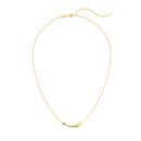 [Moissanite] 925 Sterling Silver 18K Gold Plated Necklace