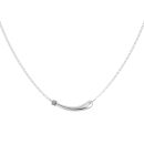 [Moissanite] 925 Sterling Silver Round Necklace