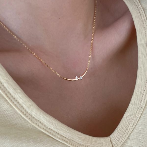 [Moissanite] 925 Sterling Silver Necklace