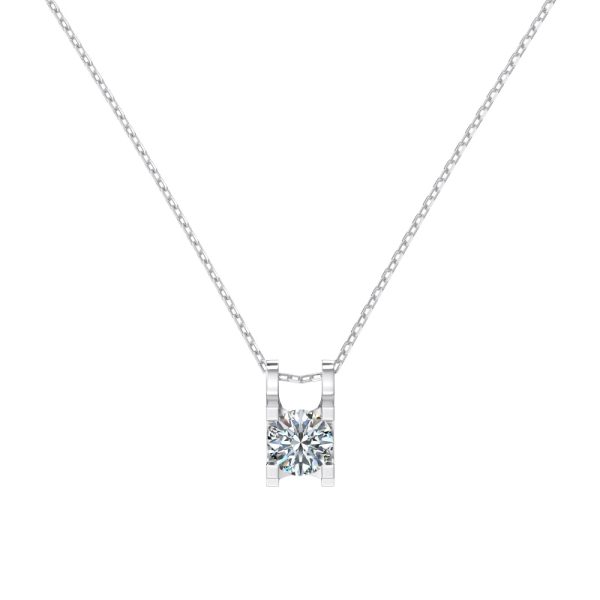 [Moissanite] 925 Sterling Silver Necklace
