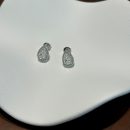 [Moissanite] 925 Sterling Silver Pear Cut Earrings