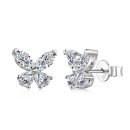 [Moissanite] 925 Sterling Silver Pear Marquise Cut Earrings