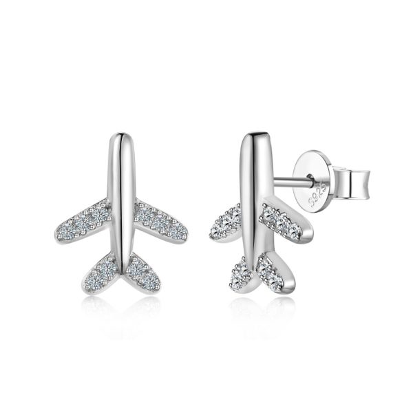 [Moissanite] 925 Sterling Silver Earrings