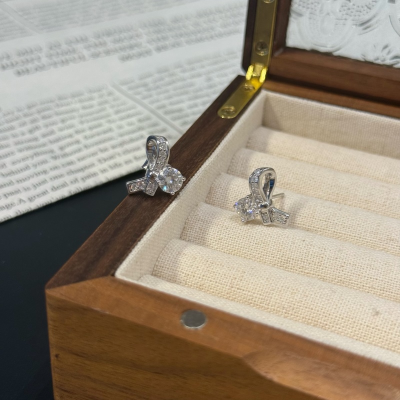 [Moissanite] 925 Sterling Silver Earrings