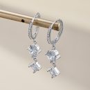 925 Sterling Silver White Cubic Zirconia Earrings