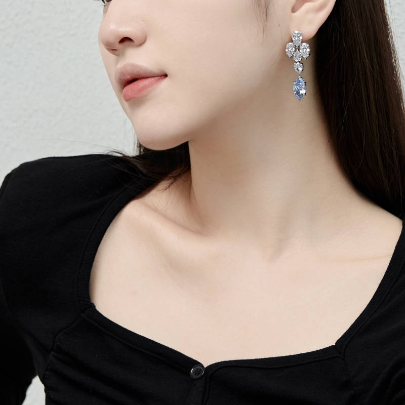 925 Sterling Silver Cubic Zirconia Earrings - Image 2
