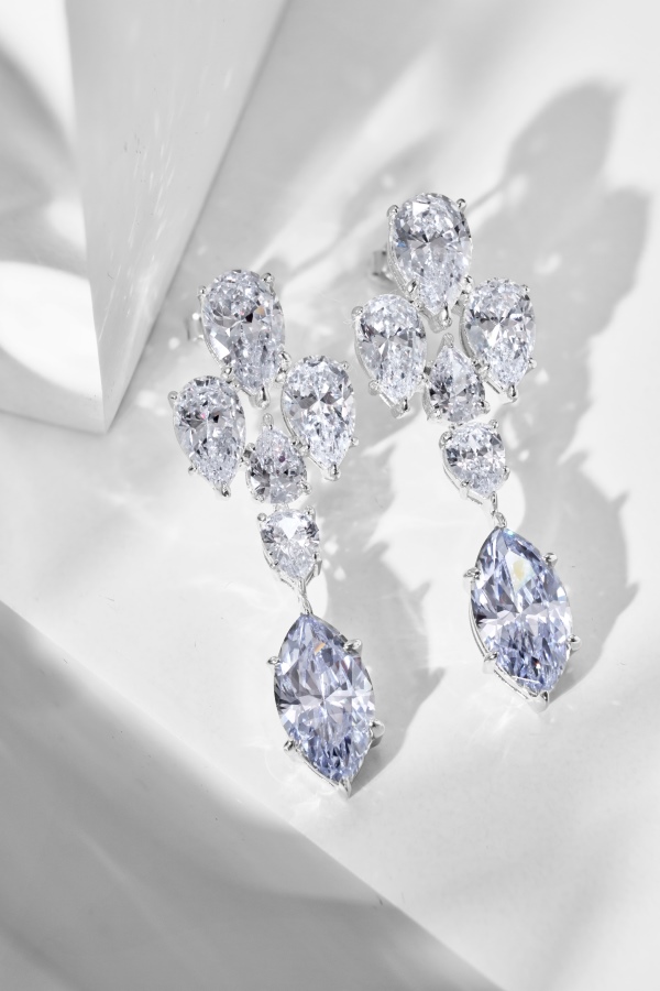 925 Sterling Silver Cubic Zirconia Earrings - Image 4