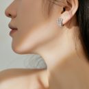 925 Sterling Silver White Cubic Zirconia Earrings