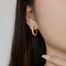 925 Sterling Silver 18K Gold Plated Cubic Zirconia Earrings
