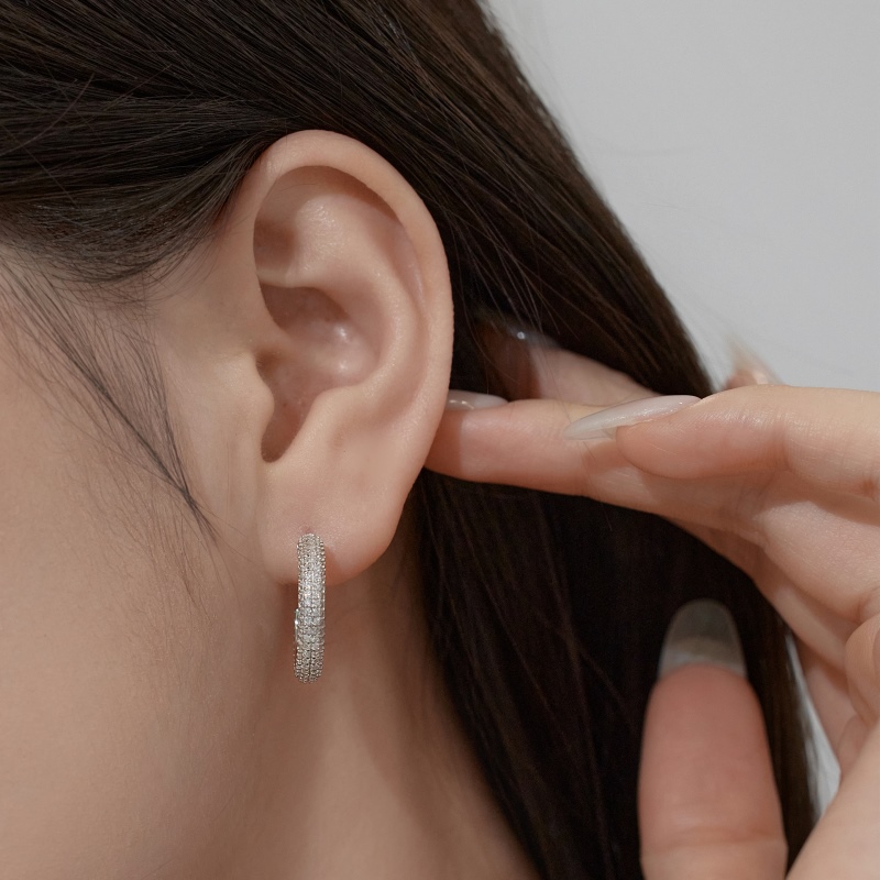 925 Sterling Silver Cubic Zirconia Earrings - Image 2