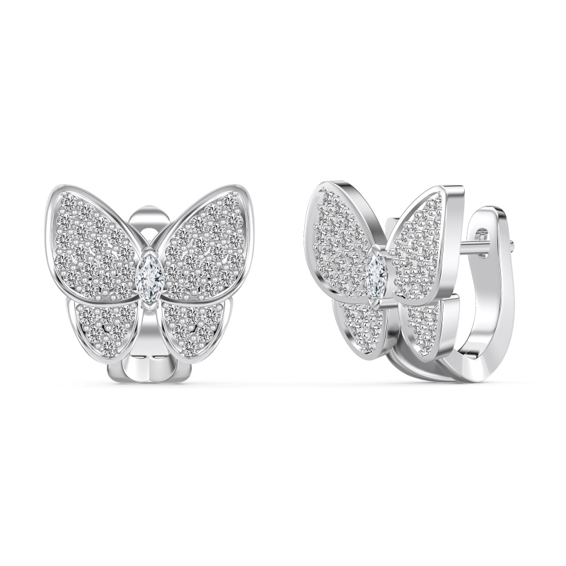 925 Sterling Silver Cubic Zirconia Earrings