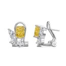 925 Sterling Silver 8A Cubic Zirconia Earrings