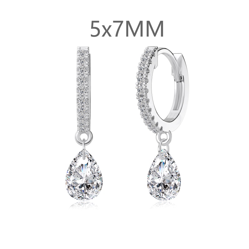925 Sterling Silver Cubic Zirconia Earrings - Image 3