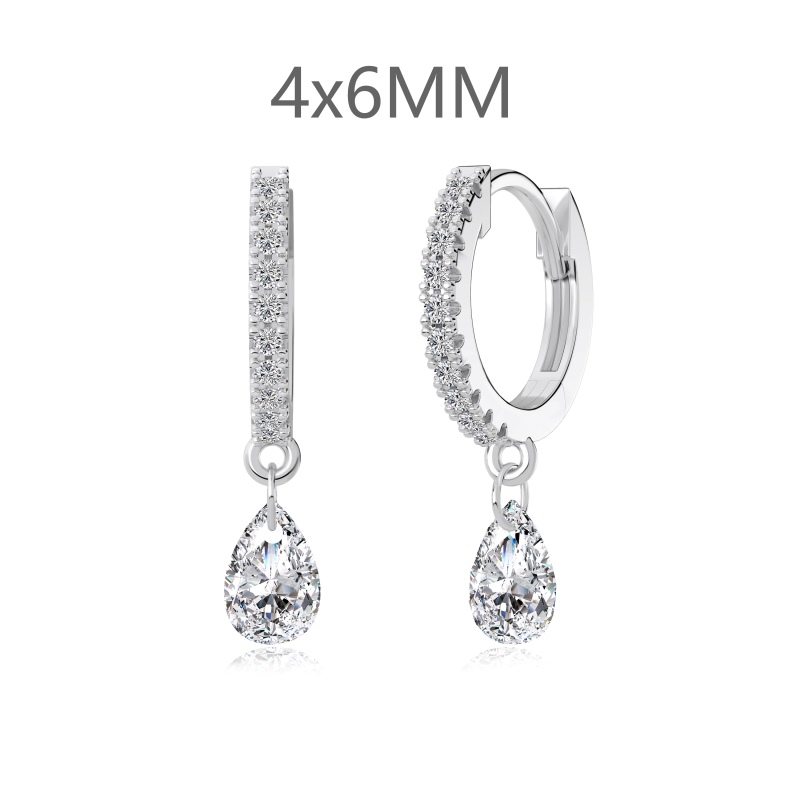 925 Sterling Silver Cubic Zirconia Earrings - Image 3