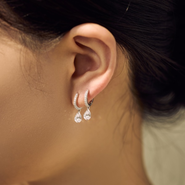 925 Sterling Silver Cubic Zirconia Earrings - Image 5