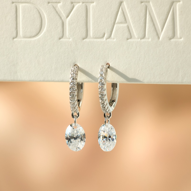 925 Sterling Silver Cubic Zirconia Earrings - Image 2