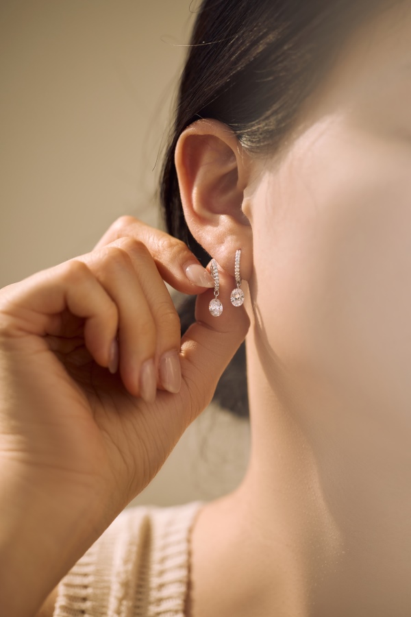 925 Sterling Silver Cubic Zirconia Earrings - Image 5