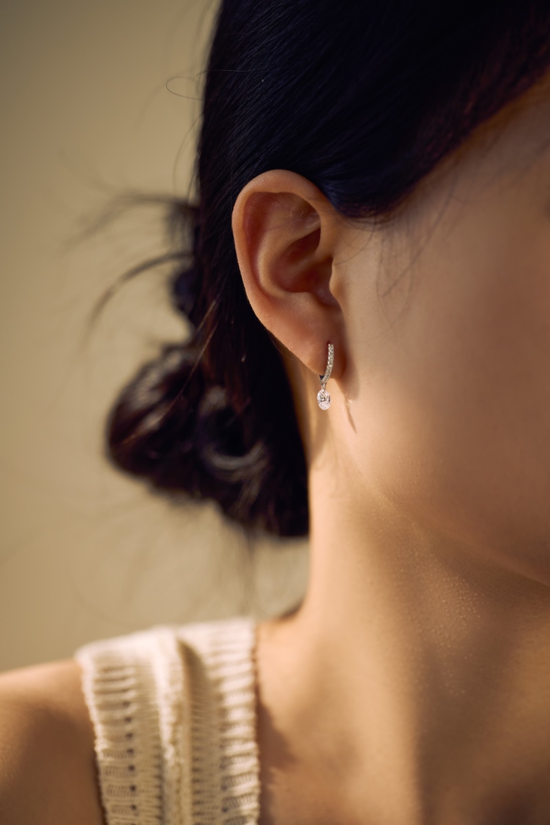 925 Sterling Silver Cubic Zirconia Earrings - Image 2