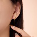 925 Sterling Silver 18K Gold Plated Heart Earrings