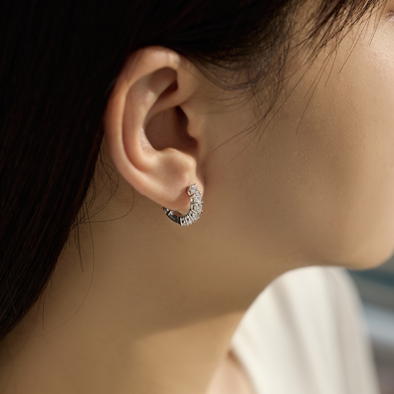 925 Sterling Silver Cubic Zirconia Earrings - Image 2