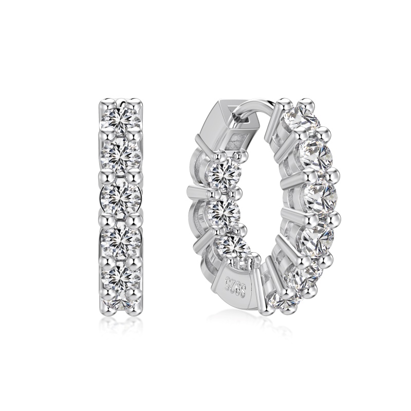 925 Sterling Silver Cubic Zirconia Earrings - Image 3