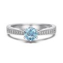 925 Sterling Silver 5A Cubic Zirconia Ring