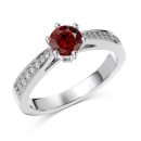 925 Sterling Silver 5A Cubic Zirconia Ring