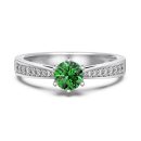 925 Sterling Silver 5A Cubic Zirconia Ring