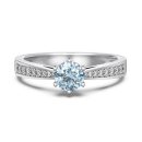 925 Sterling Silver 5A Cubic Zirconia Ring