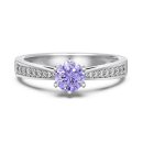 925 Sterling Silver 5A Cubic Zirconia Ring